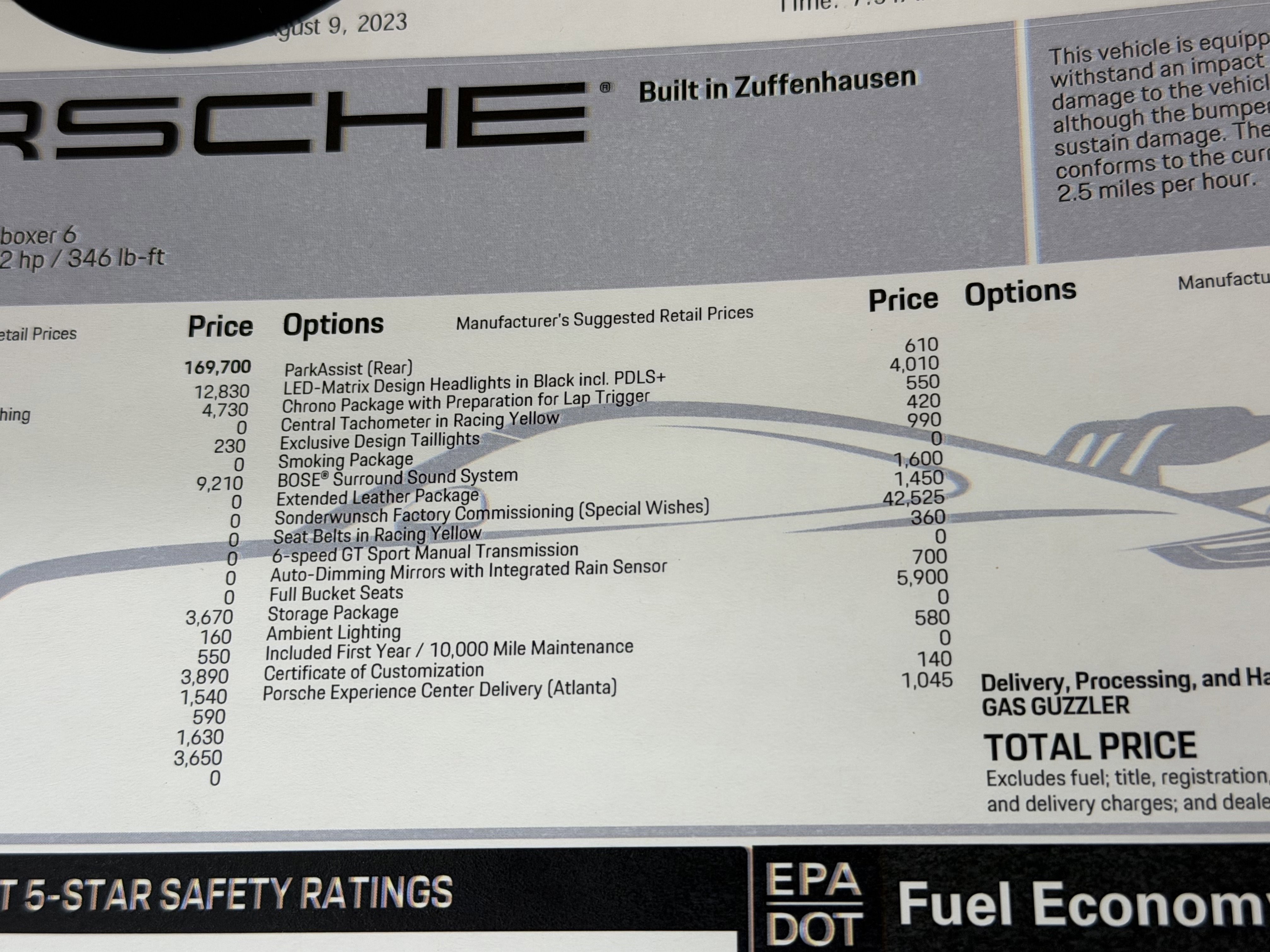 Certified 2023 Porsche 911 GT3 image 68