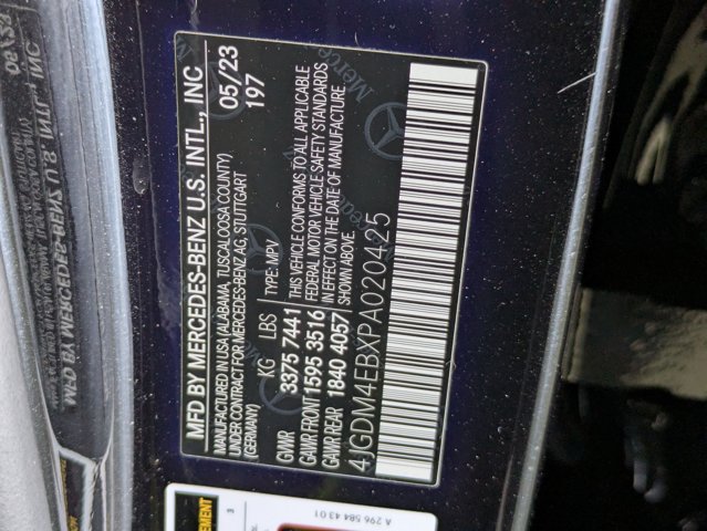 Certified 2023 Mercedes-Benz EQS 580 4MATIC SUV image 25