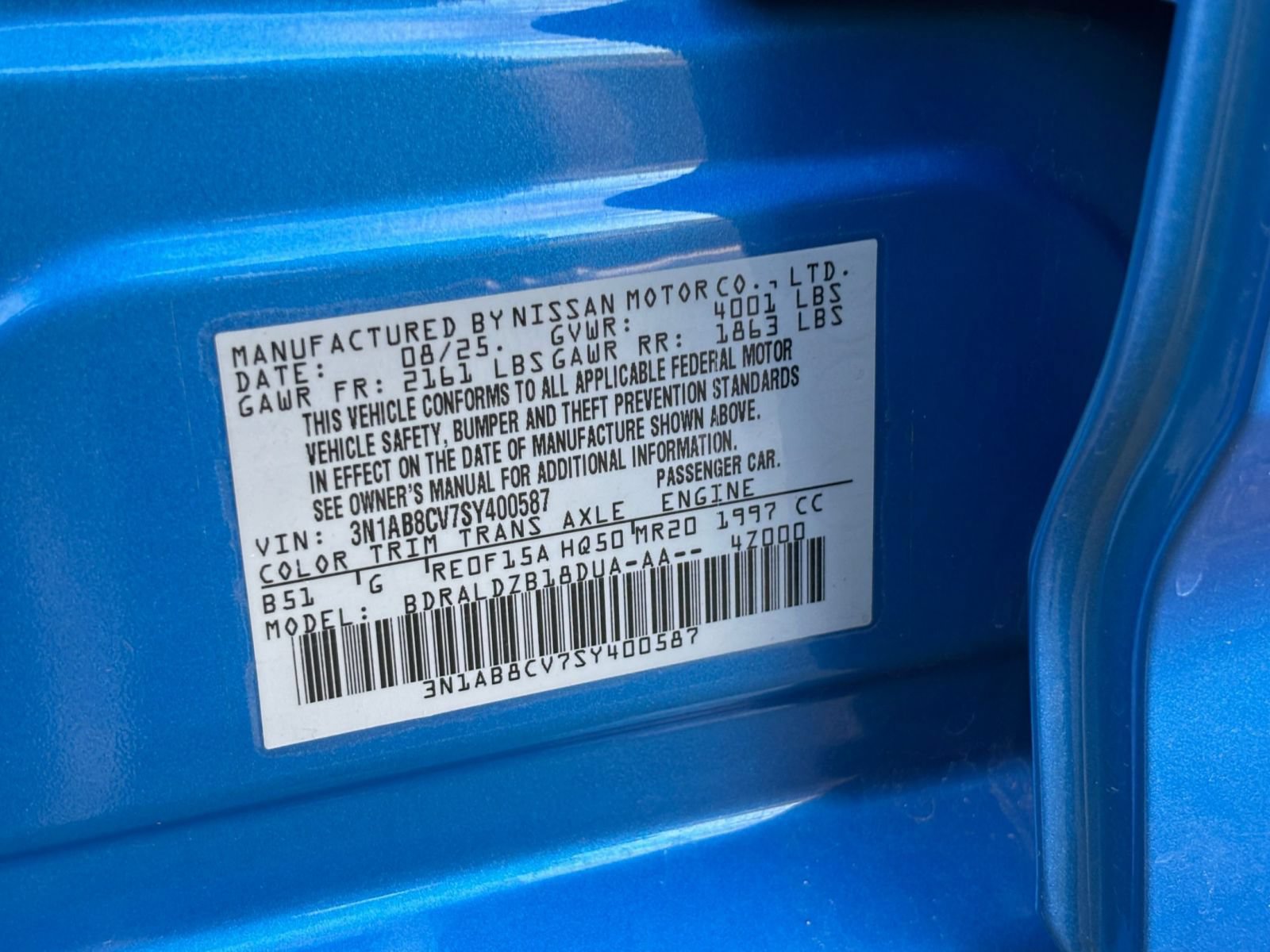 Used 2025 Nissan Sentra SV FWD image 22
