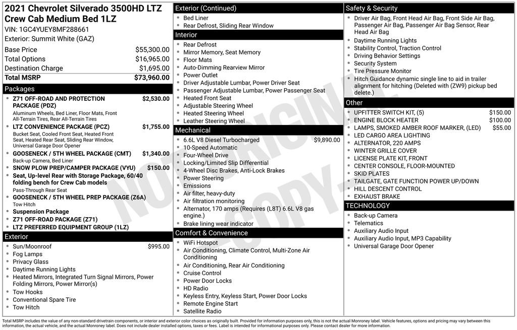 Used 2021 Chevrolet Silverado 3500 LTZ image 7