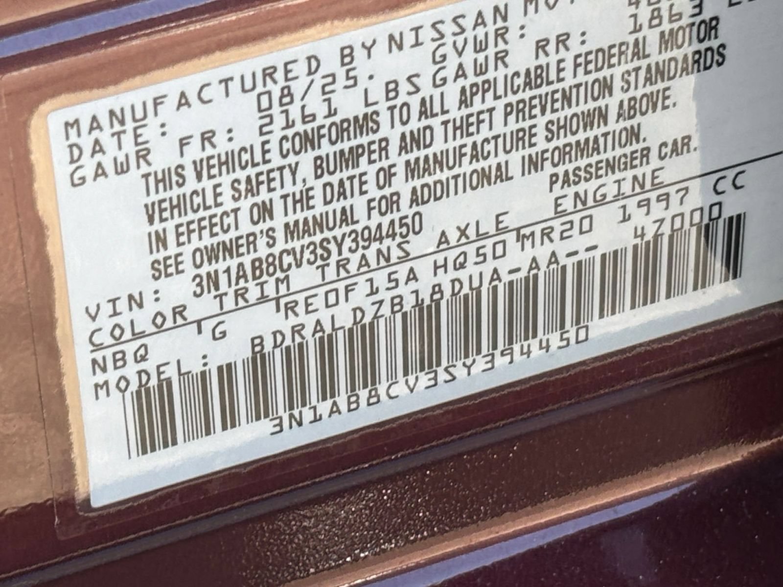 Used 2025 Nissan Sentra SV FWD image 29