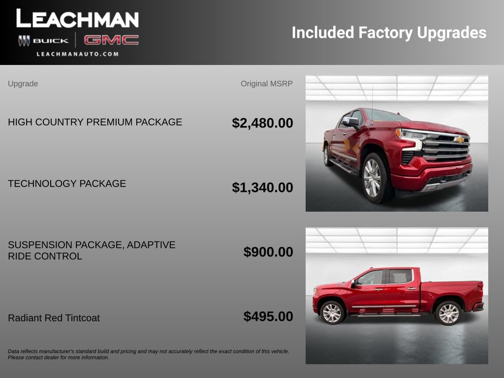 Certified 2025 Chevrolet Silverado 1500 High Country w/ High Country Premium Package AWD/4WD image 10