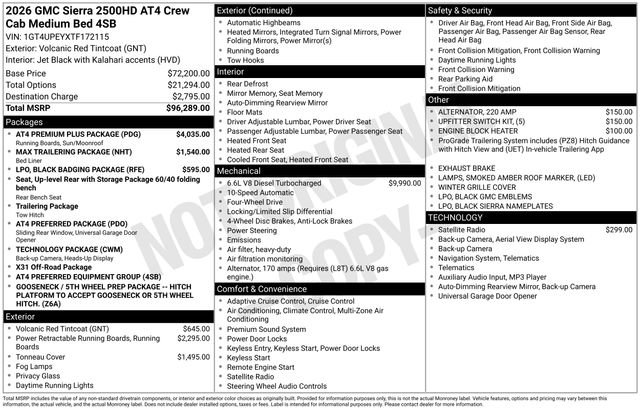 New 2026 GMC Sierra 2500 AT4 w/ AT4 Premium Plus Package image 3