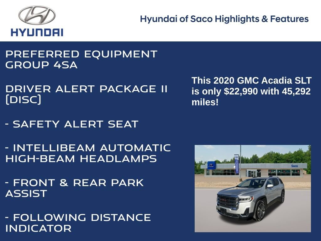 Used 2020 GMC Acadia SLT w/ Driver Alert Package II image 4