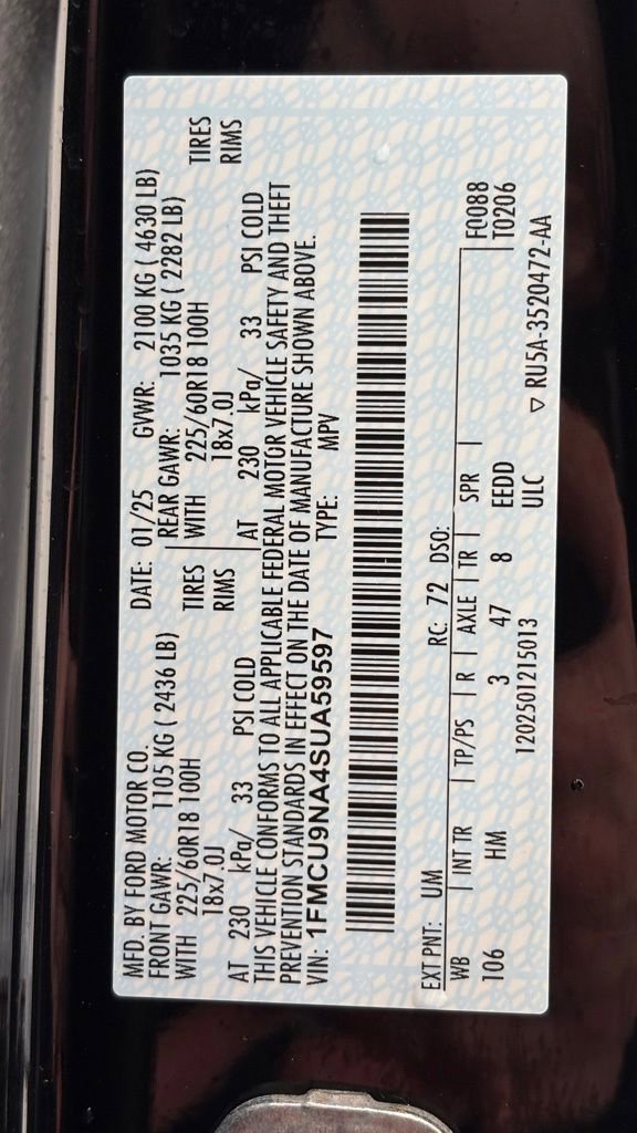 Used 2025 Ford Escape ST-Line Select image 47