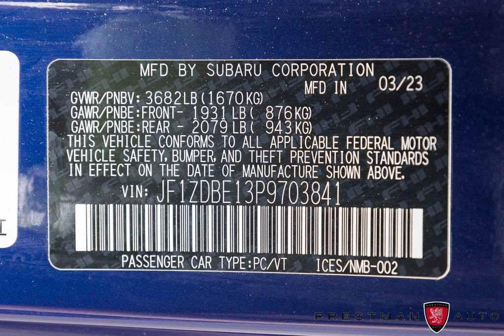 Used 2023 Subaru BRZ Limited RWD image 36