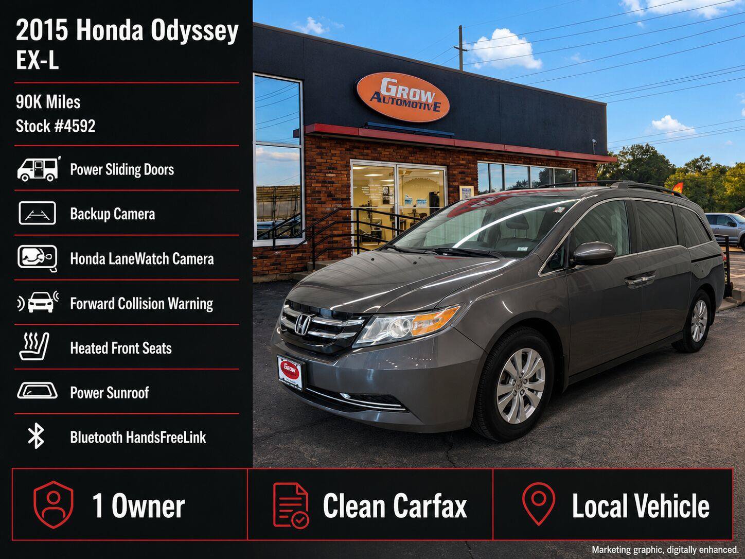 Used 2015 Honda Odyssey EX-L image 7