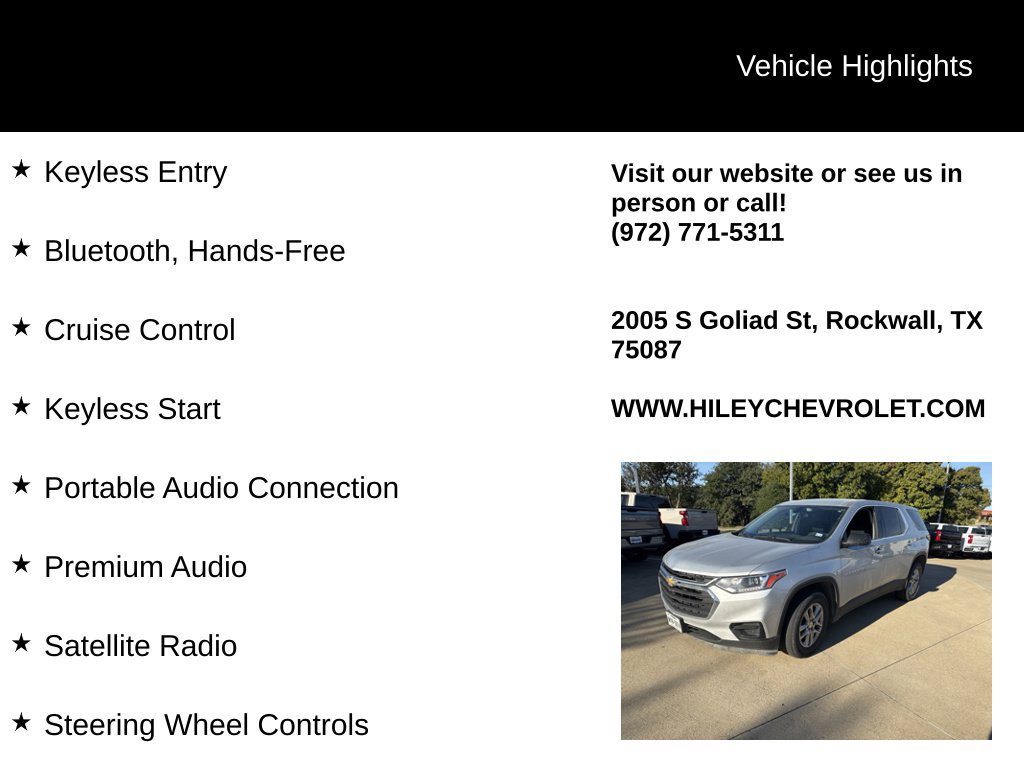 Used 2020 Chevrolet Traverse LS FWD image 3