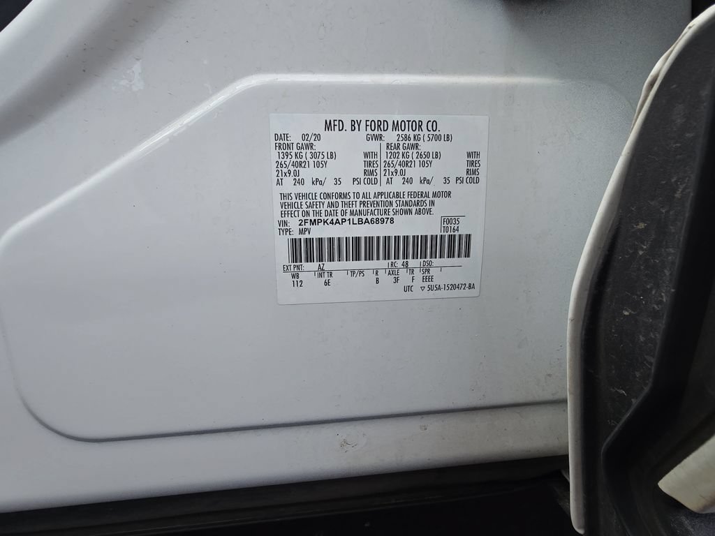 Used 2020 Ford Edge ST w/ Equipment Group 401A AWD/4WD image 40