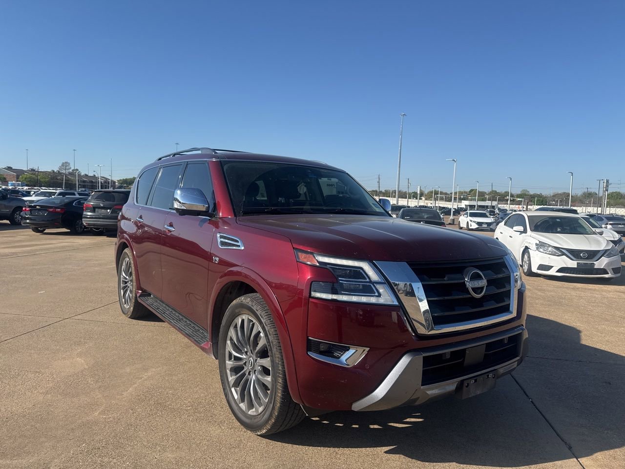 Used 2022 Nissan Armada Platinum w/ Captain's Chairs Package image 1