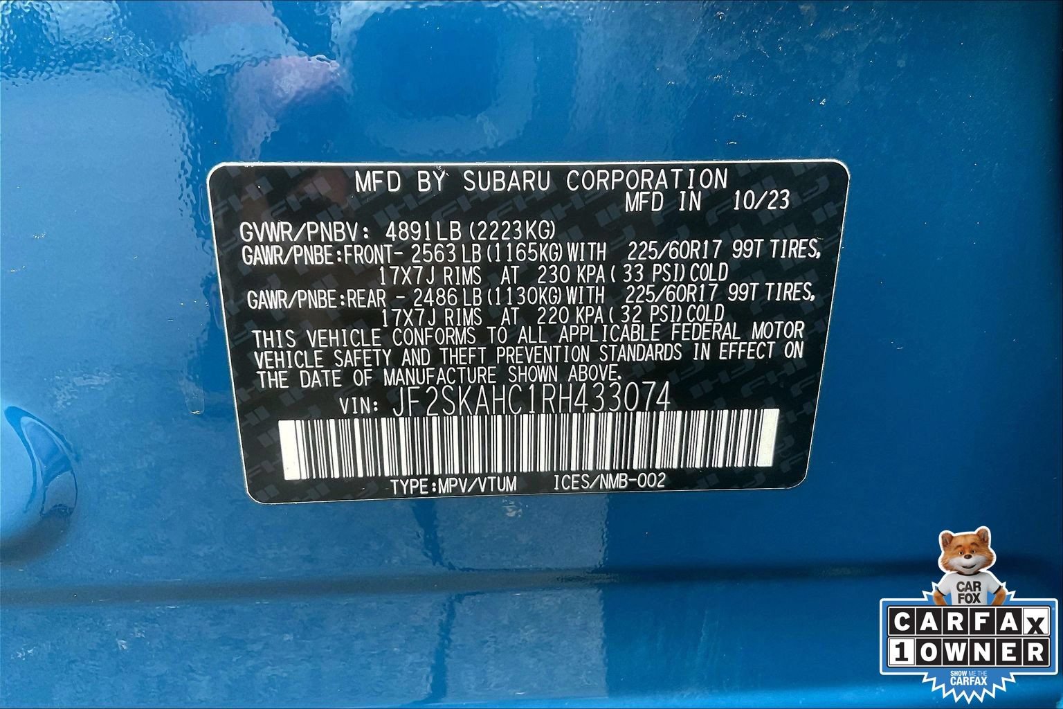 Certified 2024 Subaru Forester Wilderness AWD/4WD image 33
