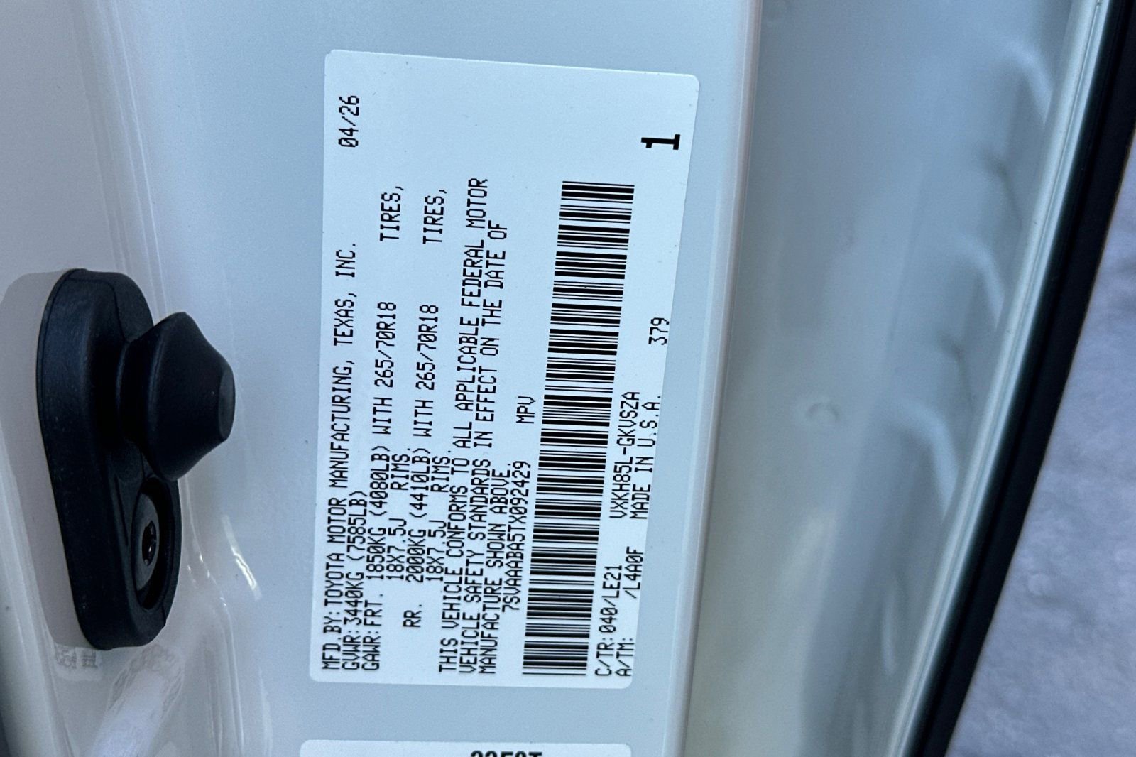New 2026 Toyota Sequoia SR5 AWD/4WD image 35