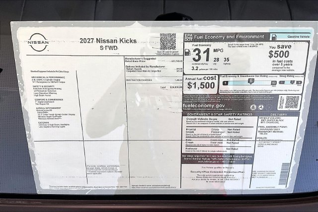 New 2027 Nissan Kicks S FWD image 38