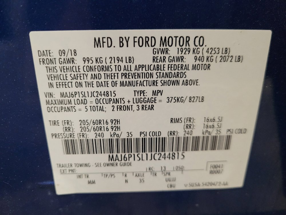 Used 2018 Ford EcoSport S AWD/4WD image 33