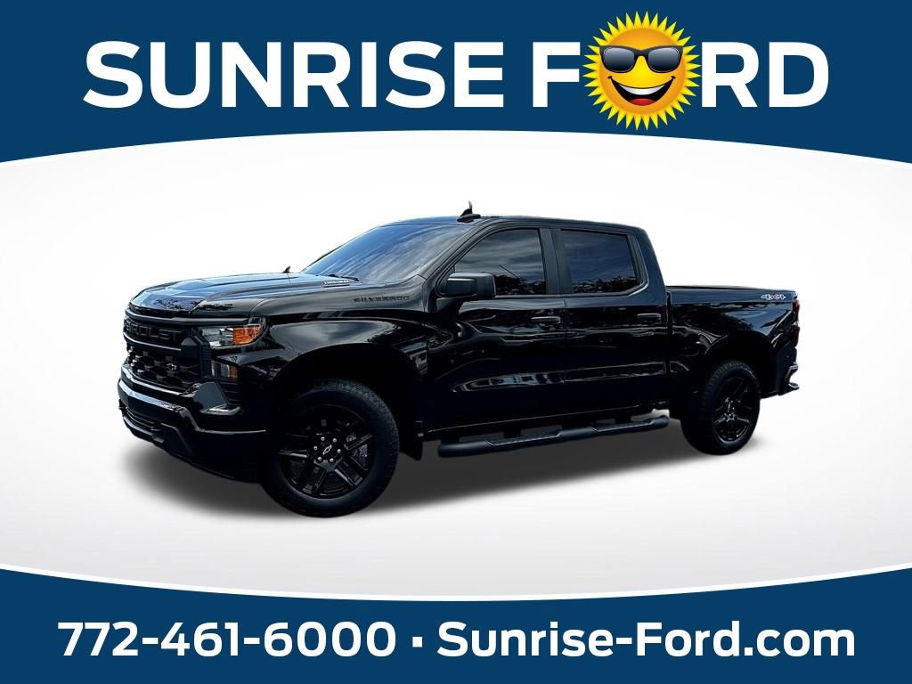 Used 2024 Chevrolet Silverado 1500 Custom w/ Turbomax Blackout Package