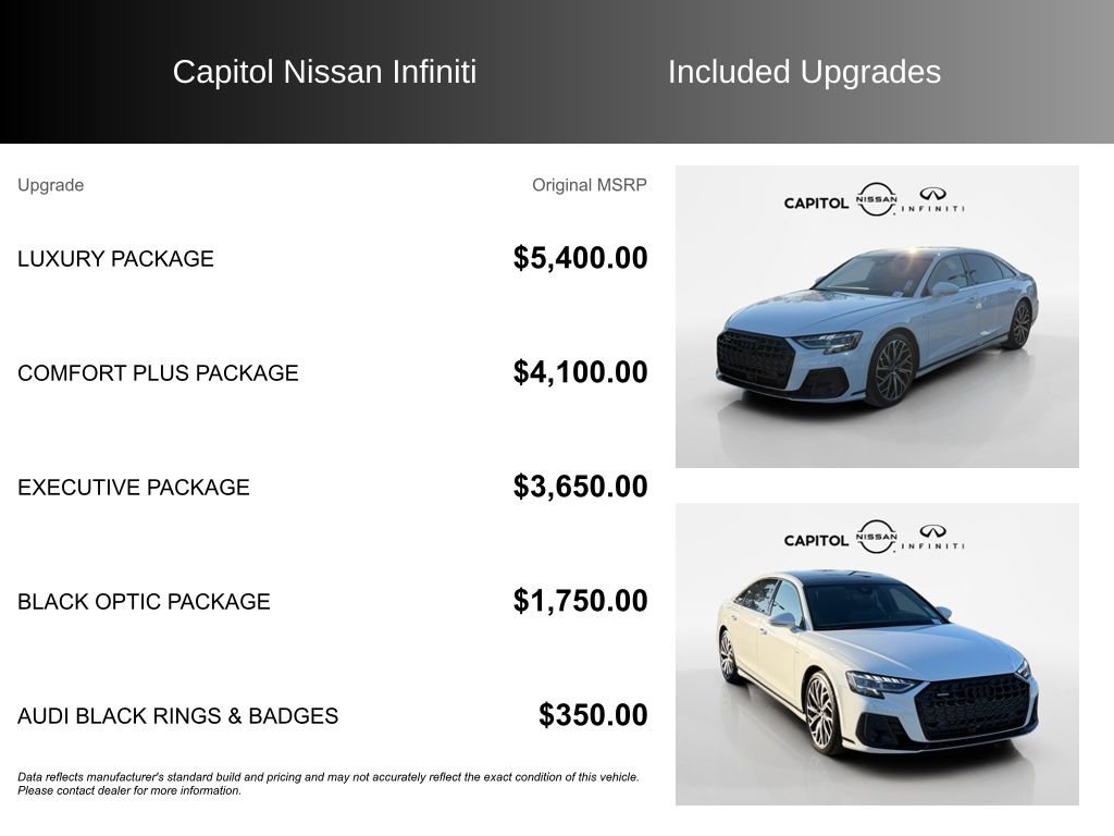 Used 2023 Audi A8 L 3.0T w/ Luxury Package image 8