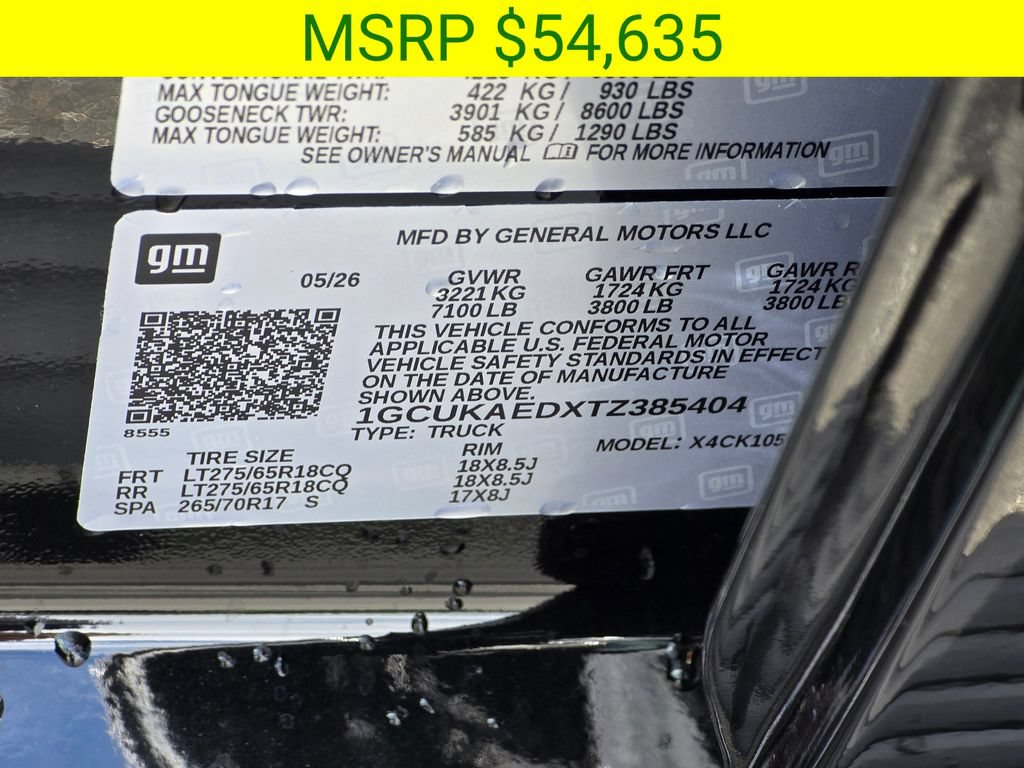 New 2026 Chevrolet Silverado 1500 W/T w/ WT Value Package AWD/4WD image 44