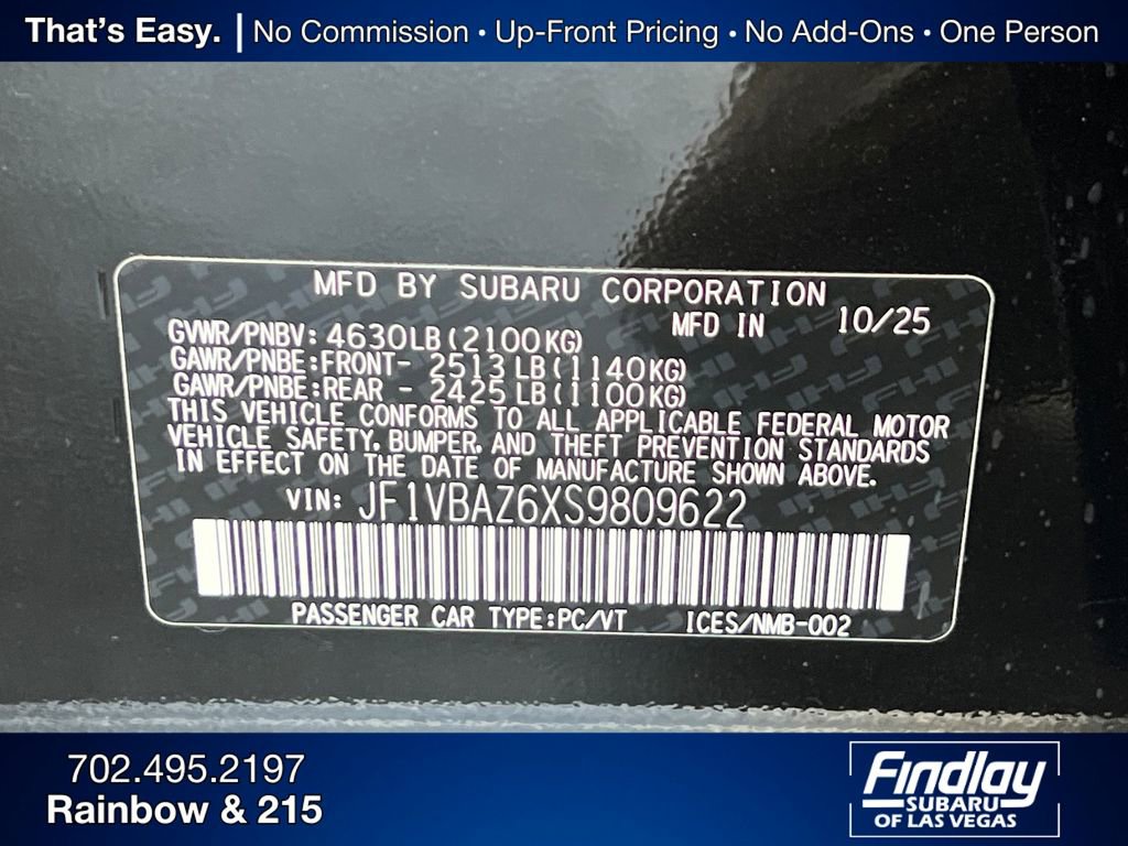 New 2025 Subaru WRX tS image 35