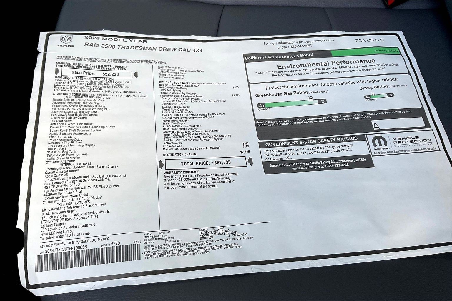 New 2026 RAM 2500 Tradesman image 14