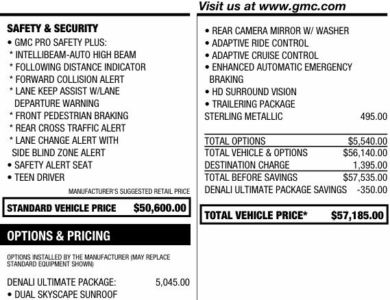Certified 2023 GMC Acadia Denali w/ Denali Ultimate Package AWD/4WD image 2