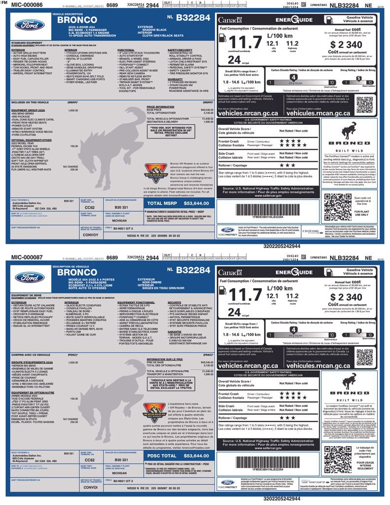 Used 2022 Ford Bronco Big Bend image 7