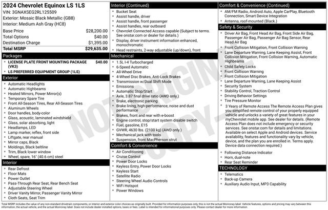Used 2024 Chevrolet Equinox LS AWD/4WD image 21