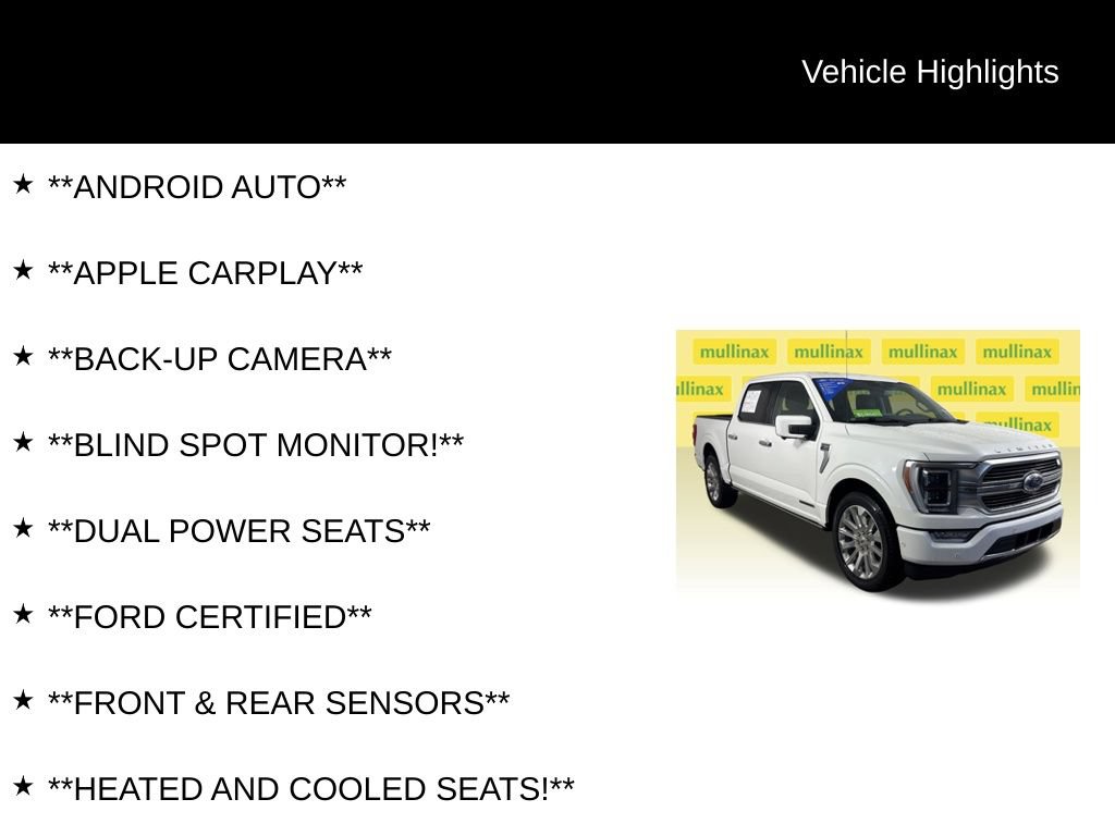 Certified 2021 Ford F150 Limited RWD image 12
