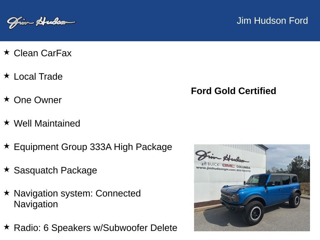 Used 2023 Ford Bronco Badlands w/ Sasquatch Package image 10