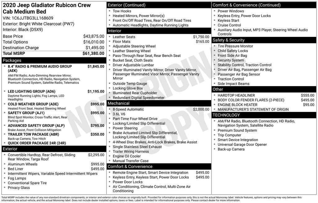 Used 2020 Jeep Gladiator Rubicon image 21