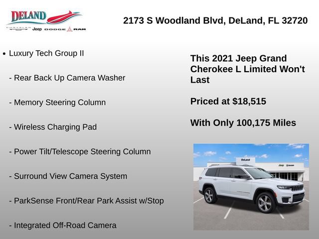 Used 2021 Jeep Grand Cherokee L Limited w/ Luxury Tech Group II AWD/4WD image 22