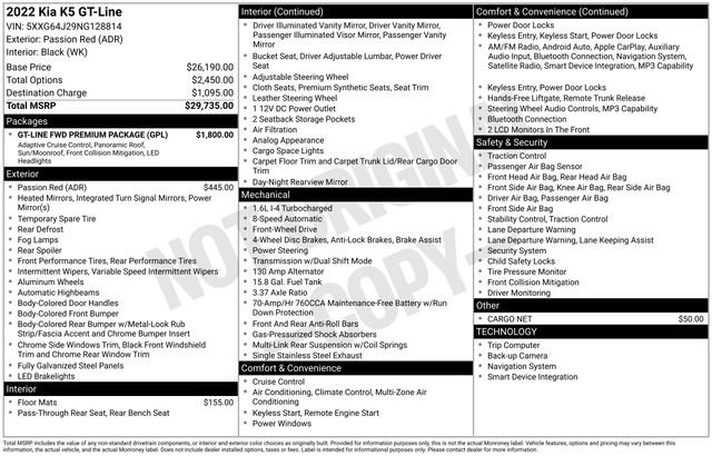 Used 2022 Kia K5 GT-Line w/ GT-Line FWD Premium Package image 42