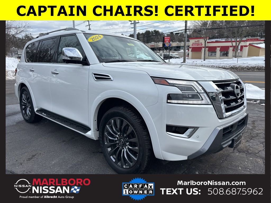 Certified 2024 Nissan Armada Platinum w/ Captain's Chairs Package