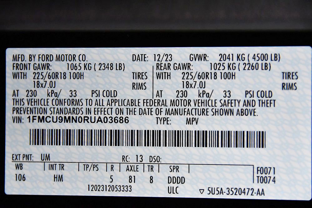 Used 2024 Ford Escape ST-Line w/ Tech Pack #1 image 17