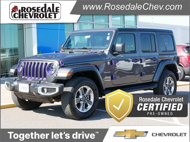 Used 2022 Jeep Wrangler Unlimited Sahara w/ LED Lighting Group