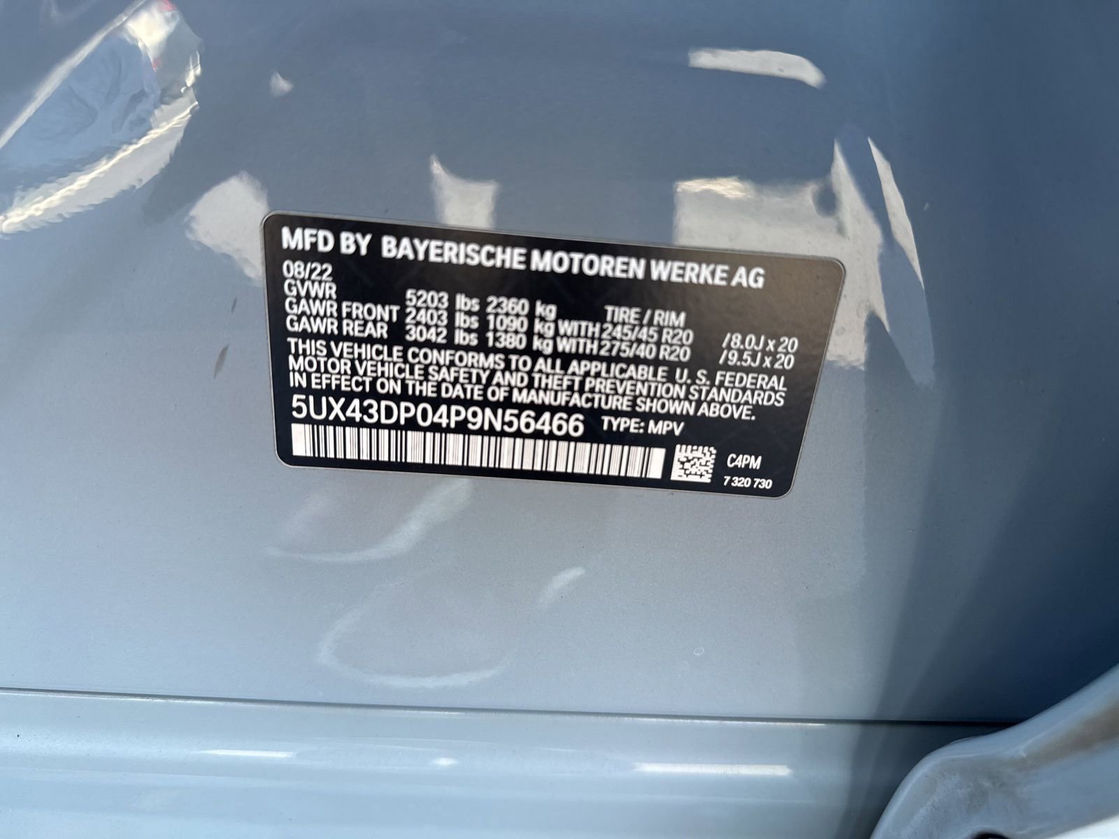 Used 2023 BMW X3 sDrive30i w/ M Sport Package image 44