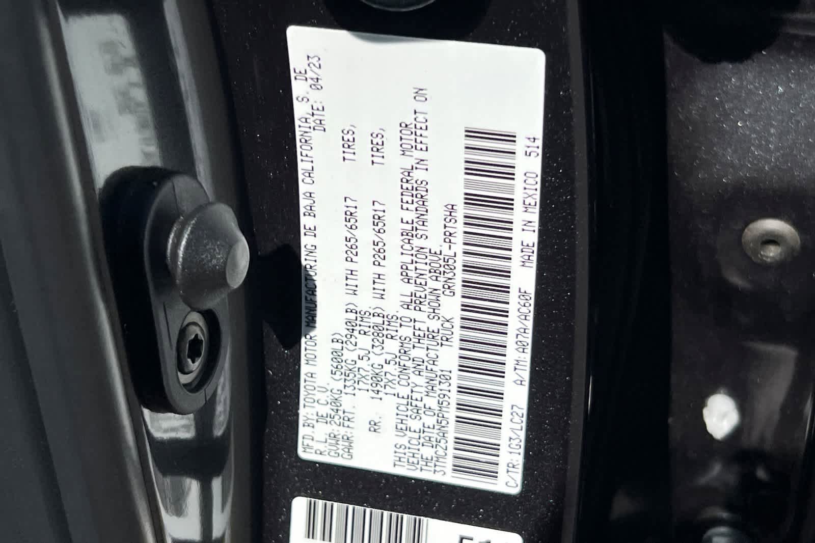 Certified 2023 Toyota Tacoma TRD Sport w/ TRD Premium Sport Package AWD/4WD image 34