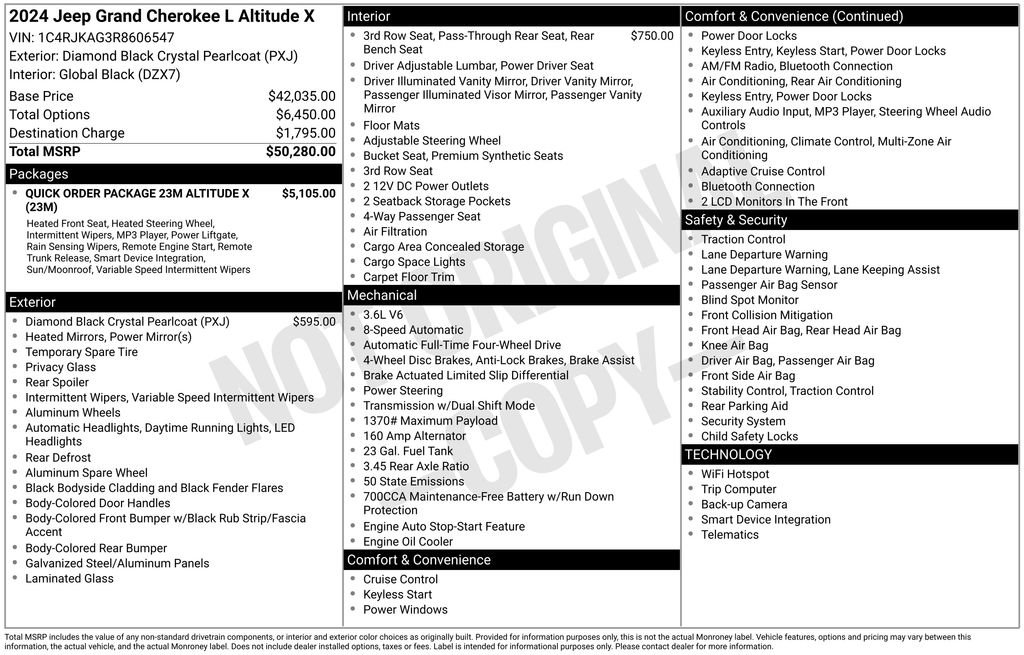 Certified 2024 Jeep Grand Cherokee L Altitude image 45