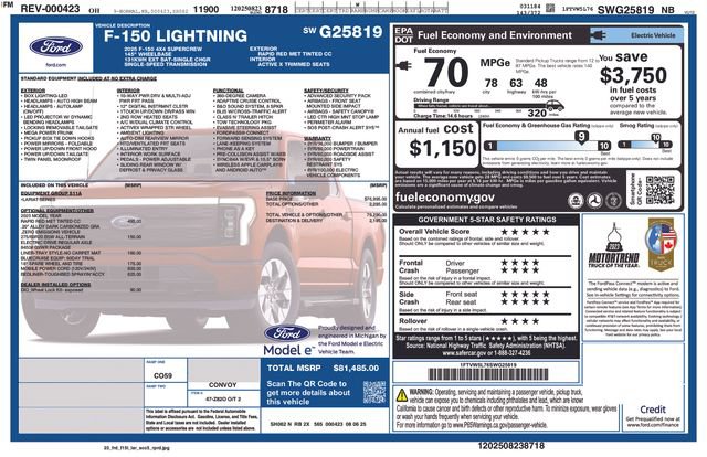 New 2025 Ford F150 Lightning Lariat image 26