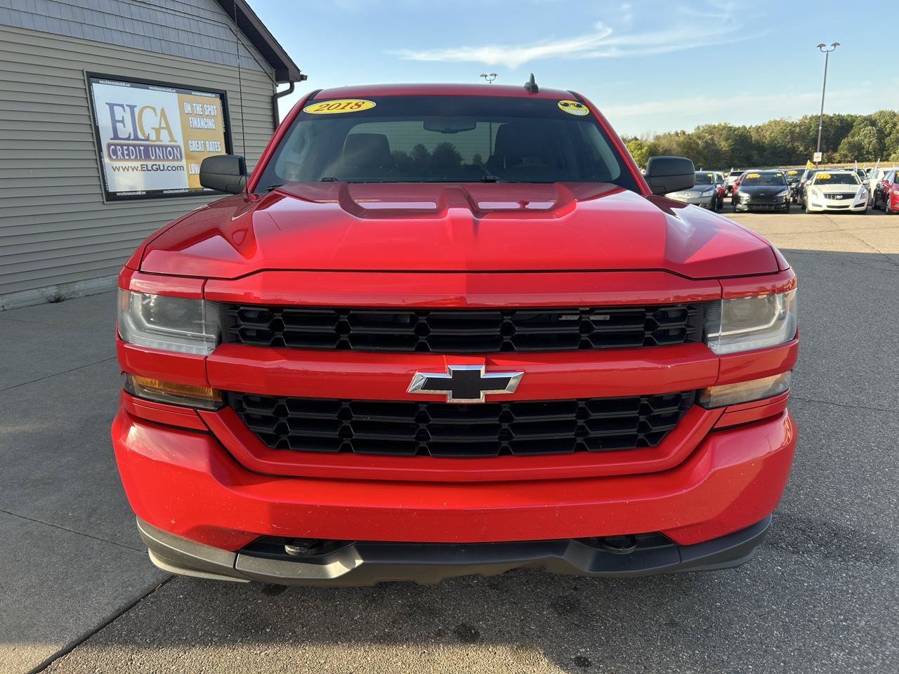 Used 2018 Chevrolet Silverado 1500 Custom w/ LPO, Black Pack AWD/4WD image 2