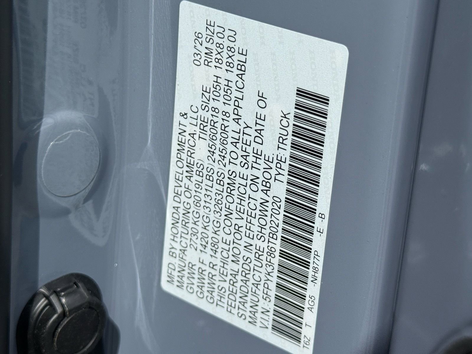 New 2026 Honda Ridgeline Black Edition image 24