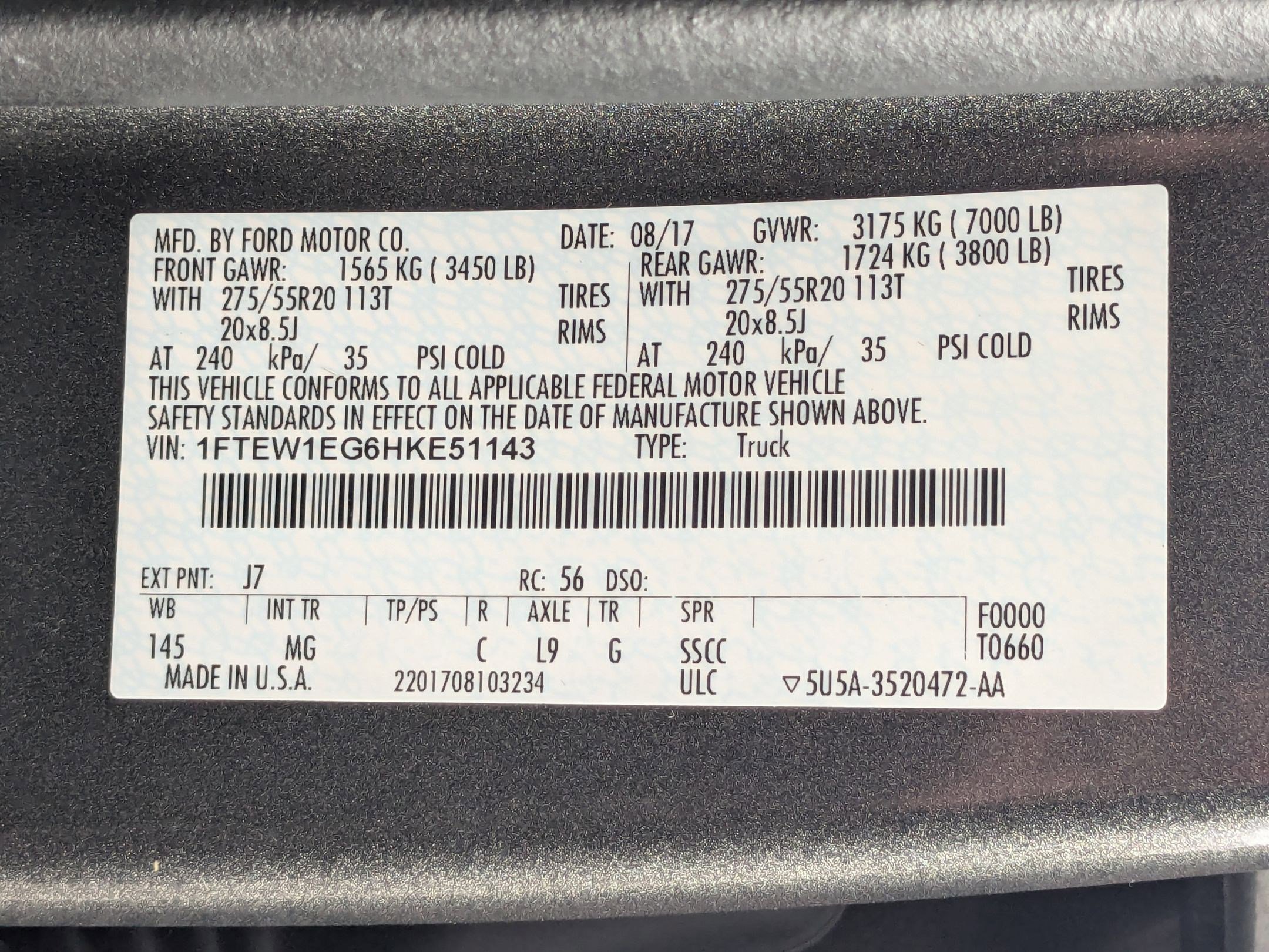 Used 2017 Ford F150 XLT w/ Equipment Group 302A Luxury image 30