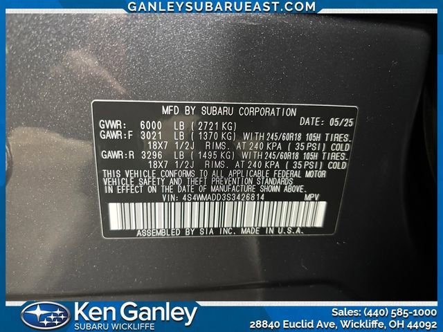 Certified 2025 Subaru Ascent Premium image 27