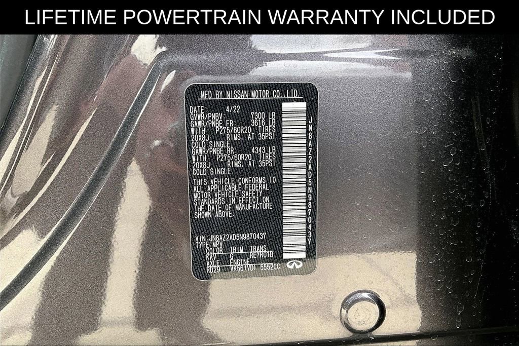 Certified 2022 INFINITI QX80 Luxe w/ Cargo Package image 34