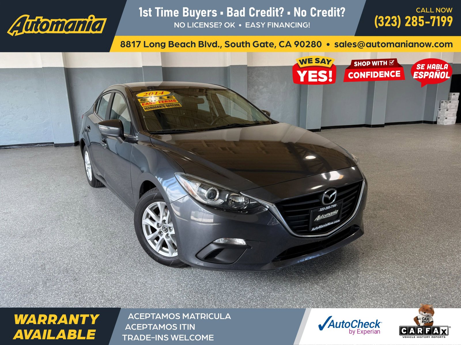 Used 2014 MAZDA MAZDA3 i Touring FWD image 1
