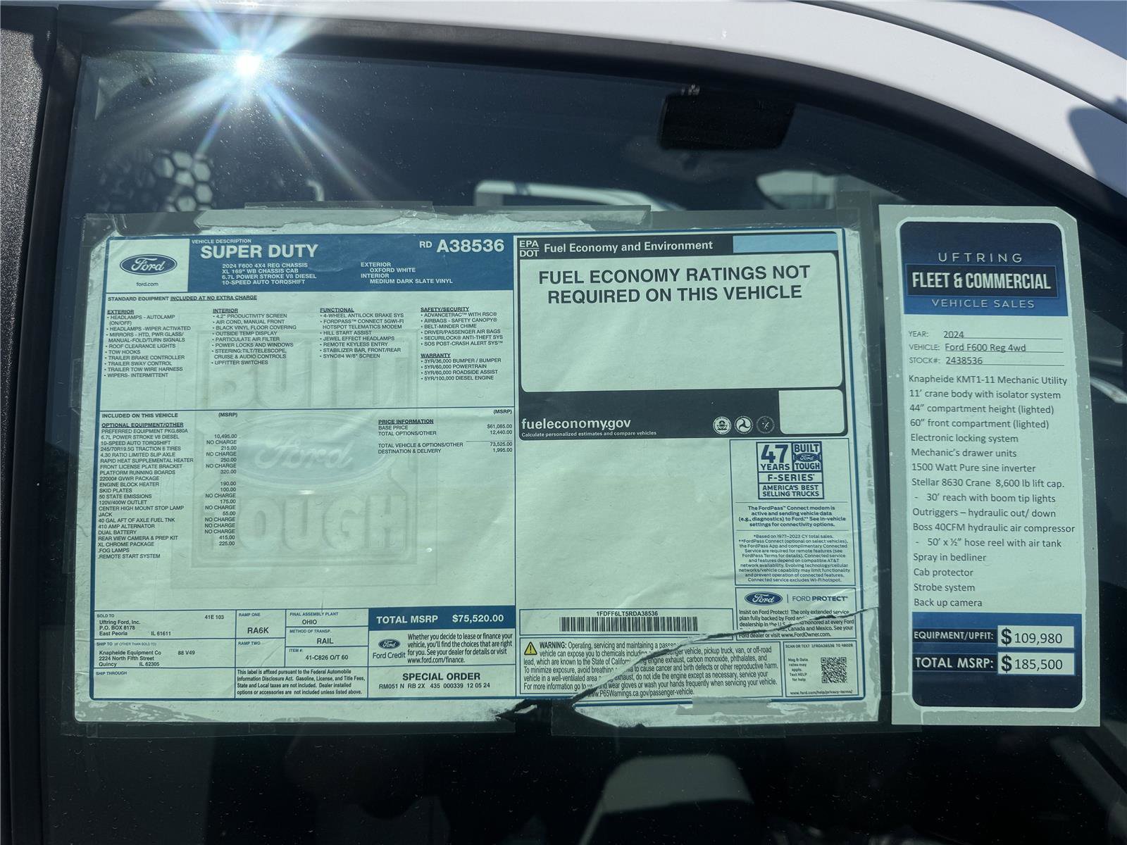 New 2024 Ford F600 4x4 Regular Cab Super Duty w/ XL Chrome Package image 26