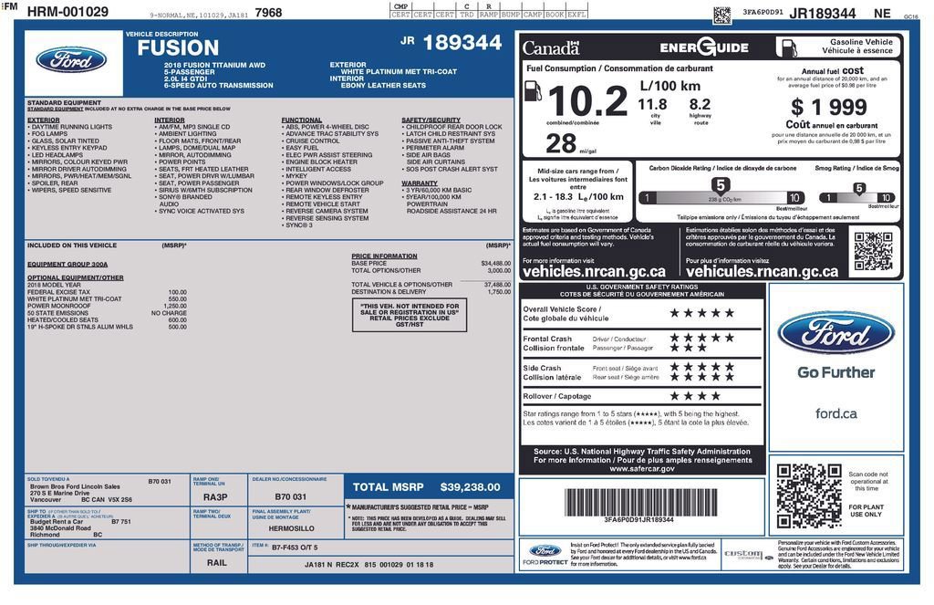 Used 2018 Ford Fusion Titanium image 25