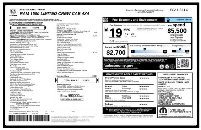 Used 2023 RAM 1500 Limited AWD/4WD image 3