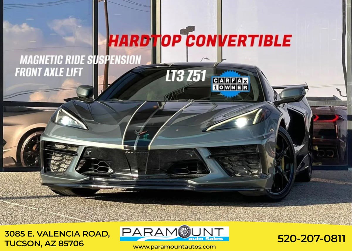 Used 2022 Chevrolet Corvette Stingray Premium Conv w/ Z51 Performance Package image 1