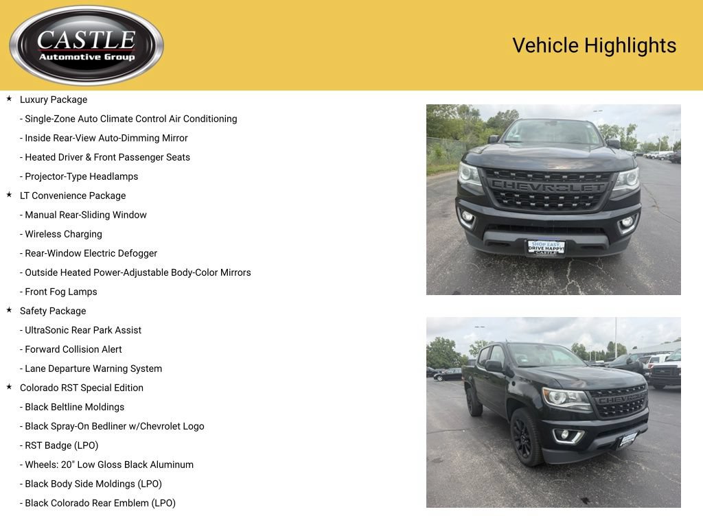 Used 2020 Chevrolet Colorado LT w/ Colorado RST Special Edition AWD/4WD image 4