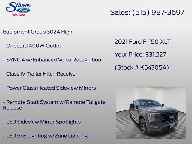 Used 2021 Ford F150 XLT w/ Equipment Group 302A High AWD/4WD image 8